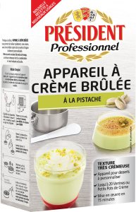 Appareil à Crème Brûlée saveur Pistache 1L Président Professionnel