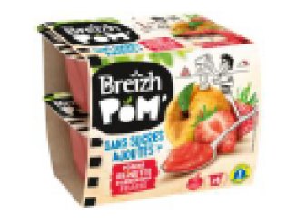 Breizh'POM Délice de Pomme fraise 4x100g