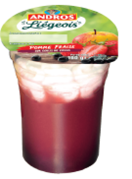 Liégois Pomme fraise coulis de Cassis 4x100G