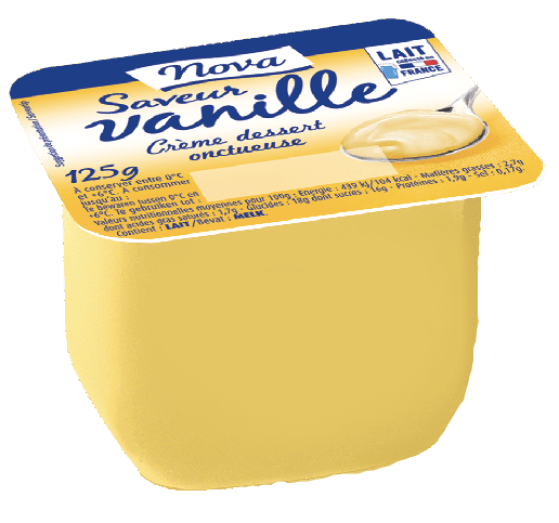 Dessert lacté saveur Vanille 4x125g