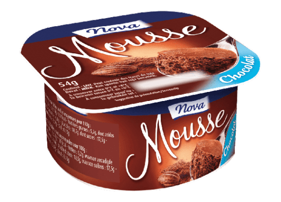 Mousse au chocolat au lait 4x54g