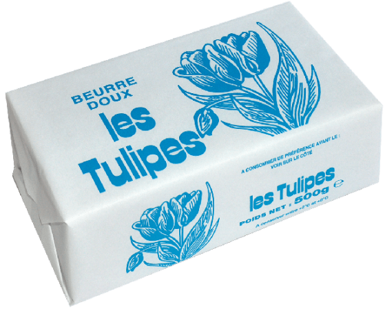 Beurre doux plaquette 500g Tulipe