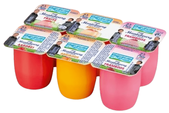 Fromage frais aux fruits 2% MG 6x60g