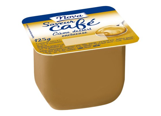 Crème dessert onctueuse saveur café 4x125g