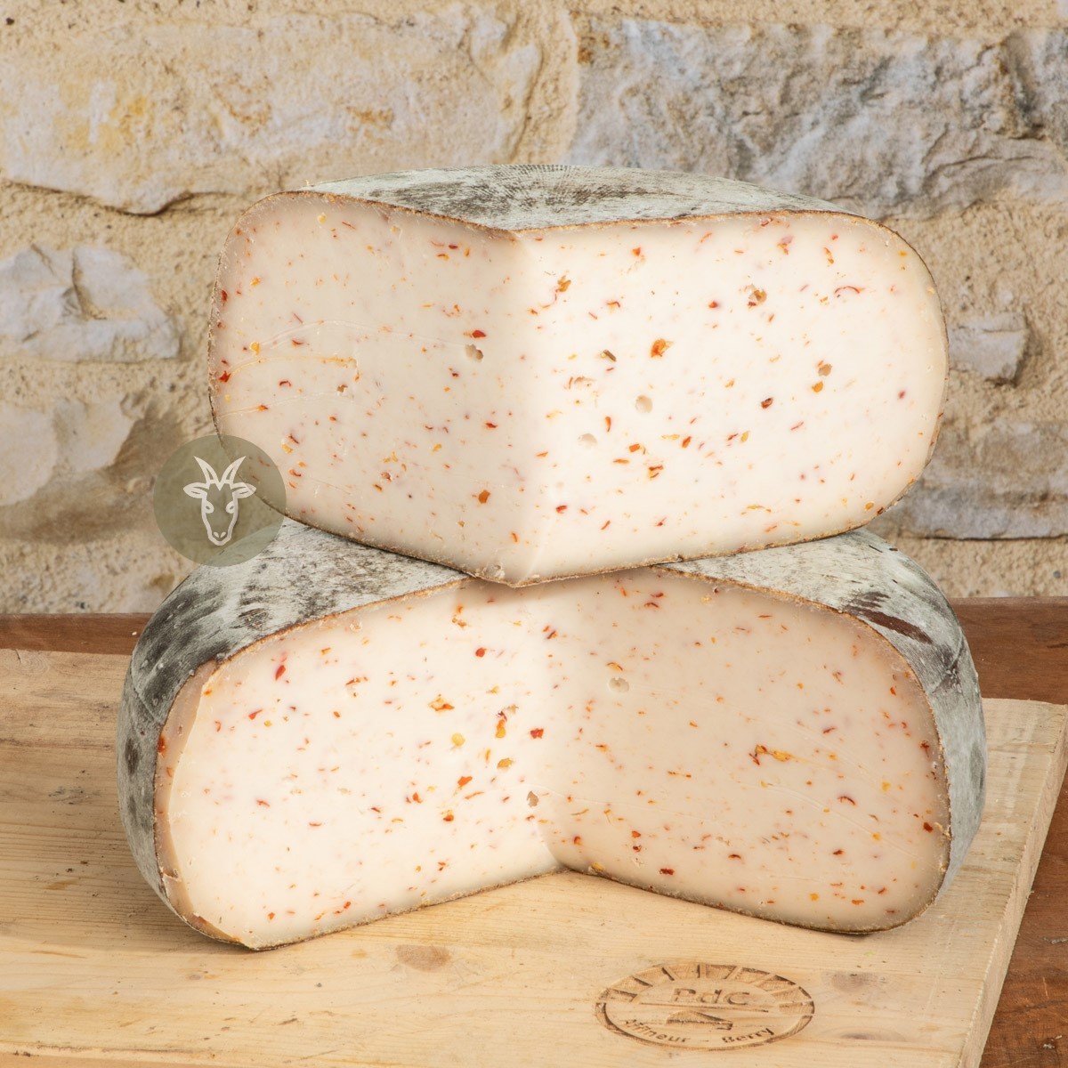 Tomme de chèvre grise aux piments