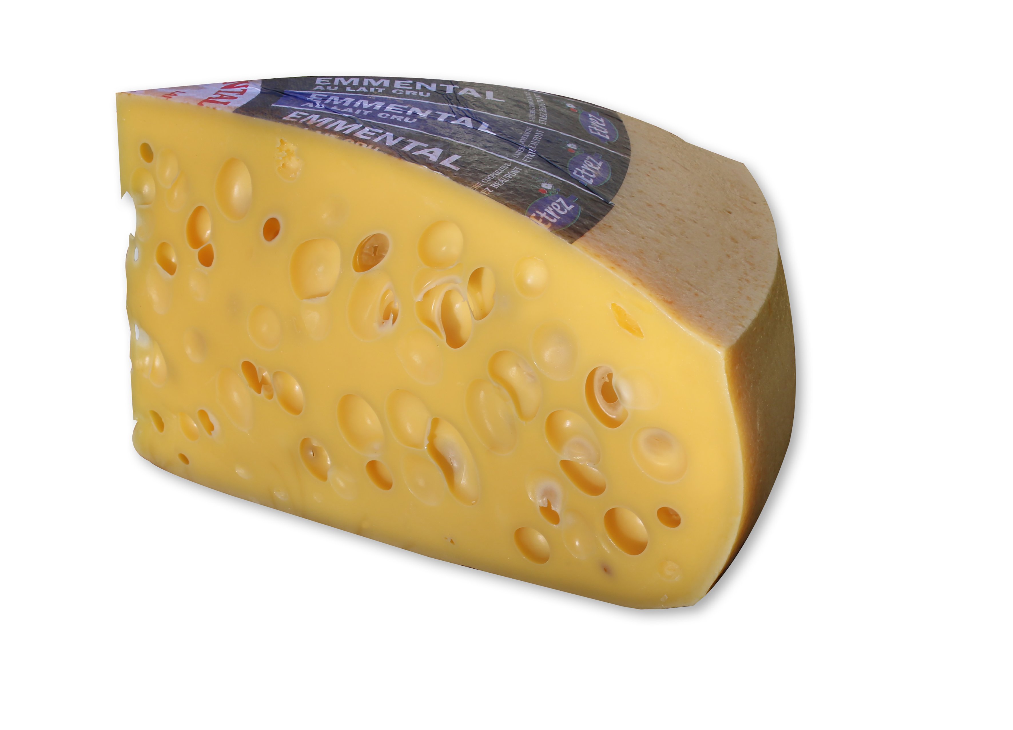 Emmental au lait cru 1/8 meule +/-10kg