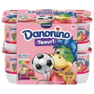 Danonino Mon Yaourt Rigolo saveur vanille 125g