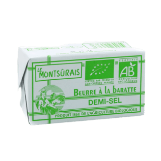 Beurre à la baratte demi-sel biologique 250g