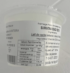 Burrata Sibgola 125g