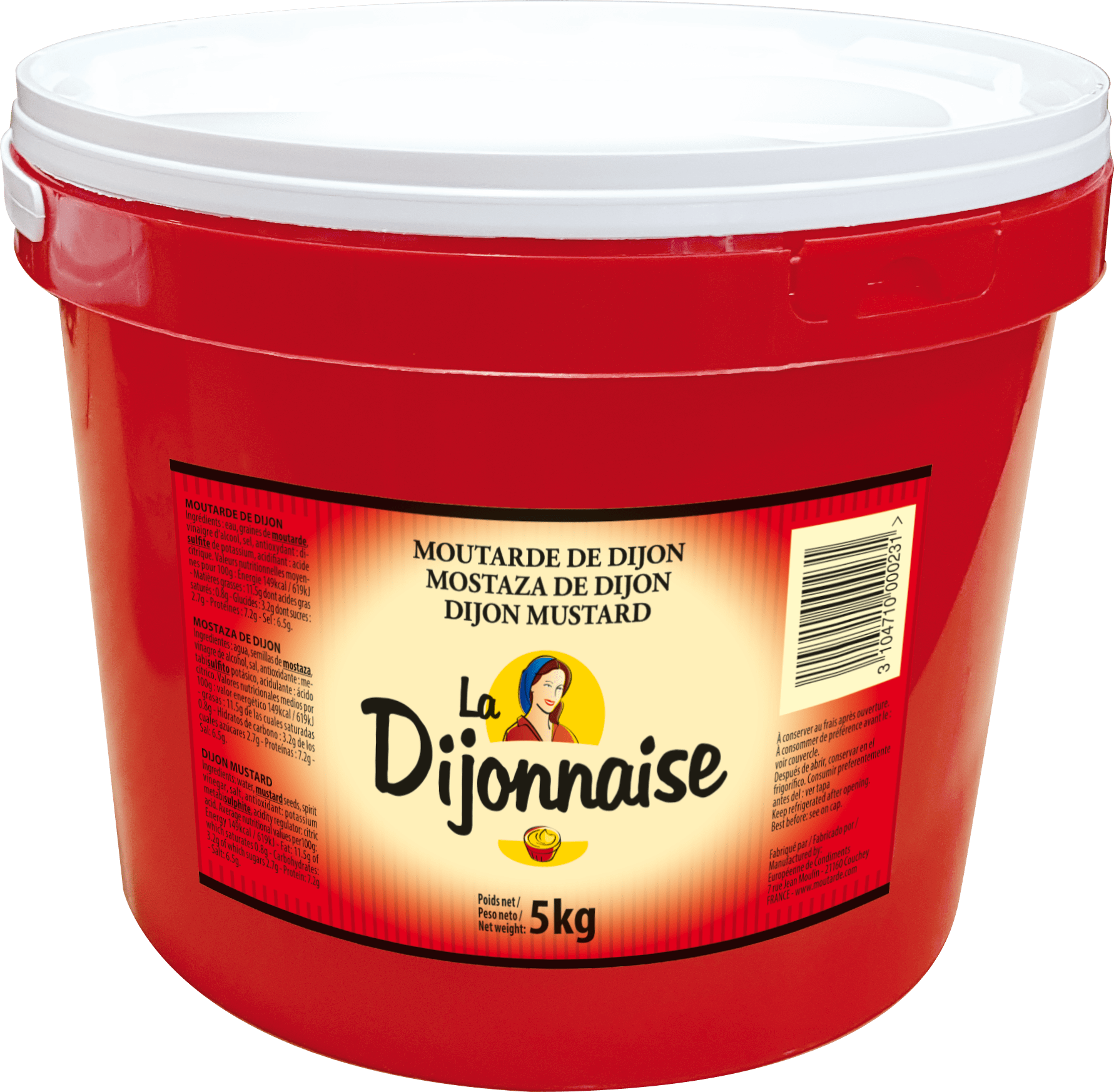 Moutarde de Dijon seau 5kg