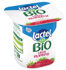 Yaourt Framboise bio 4x125g Lactel