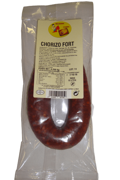 Chorizo courbe fort 200g