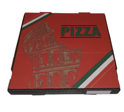 Boite à pizza Colisée 33x33 x3,8cm
