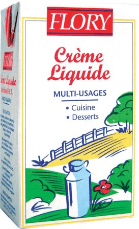 Crème UHT liquide 30% MG brique 1L Flory