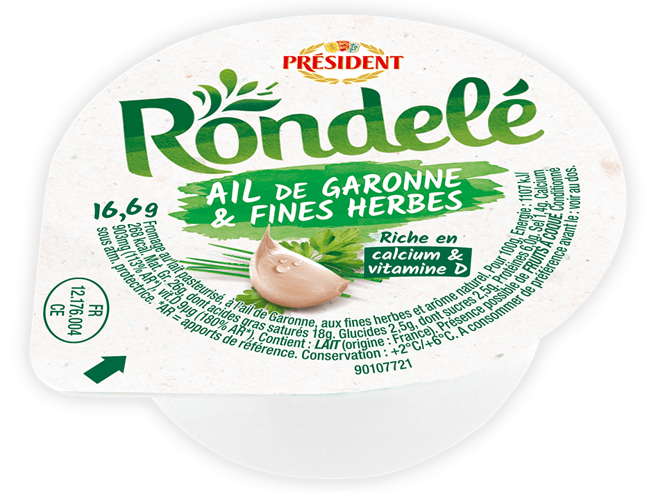 Rondelé ail 70% MG 16,66g Président