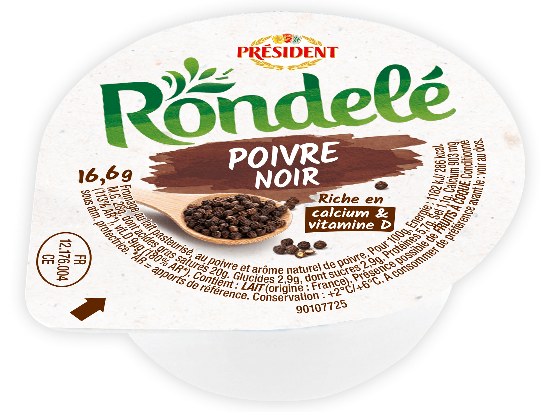 Rondelé poivre&baies 70% MG 16,66g Président