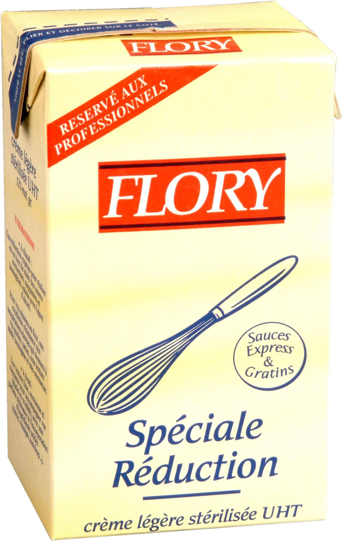 Crème spéciale réduction UHT liquide 12% MG brique 1L Flory