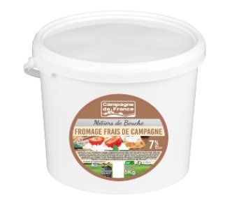 Fromage frais de campagne 7%MG Campagne De France 5kg