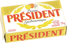 Beurre doux micropain 15g Président Professionnel