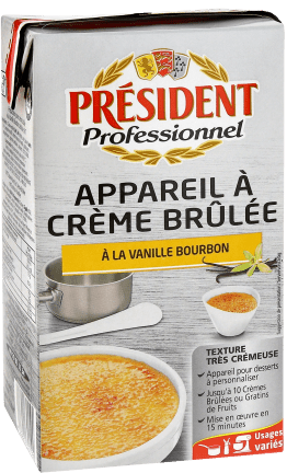 Appareil à Crème Brûlée Vanille Bourbon 1L Président Professionnel