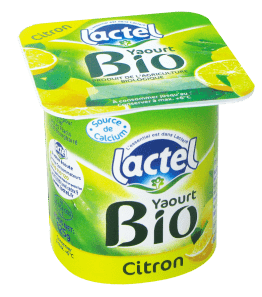 Yaourt biologique au citron 4x125g Lactel