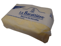 Beurre de baratte doux plaquette 250g