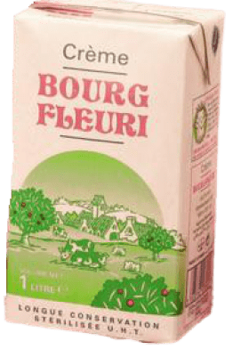 Crème UHT liquide brique 1L