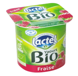 Yaourt fraise bio 4x125g Lactel