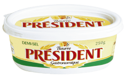 Beurrier demi-sel 250g Président